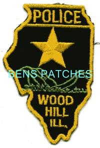 ILLINOIS,WOOD HILL POLICE 1 STATE SHAPED_wm
